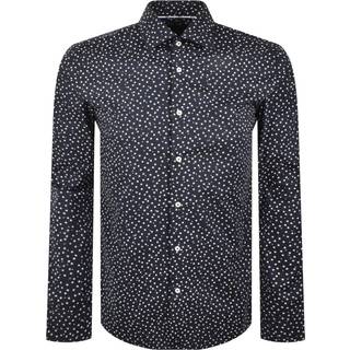 BOSS H Hank Kent C1 Slim Fit Shirt Navy