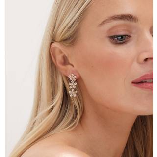 Jon Richard Jon Richard Gold Tone Multi Floral Drop Earrings