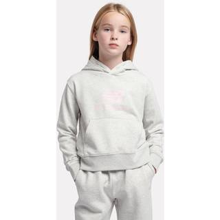 New Balance New Balance Grey Kids French Terry Stacked Logo Hoodie