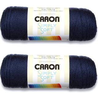 Bulk K?b: Caron Simply Soft Garn Solid (2-Pack) (Dark Country Blue)