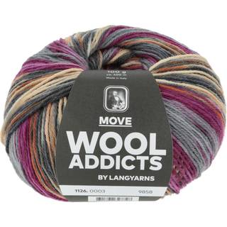 Lang Yarns Move 003 Indhold: 75% superwash merinould, 25% polyamid Vægt/længde: 100 g = ca. 400 meter Anbefalede pinde: 2.5-3 mm Strikkefasthed: 10 x 10 cm = 30 m x 41 p Vask: Maskinvask ved op til 30 ℃ / Tåler ikke tørretumbling / Brug aldrig skyllemiddel.