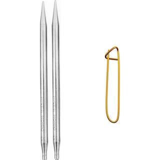 Chiaogoo Twist Red Blonder 5-tommer (13 cm) Udskiftelig cirkulær strikning nåle tipstørrelse US 15 (10 mm) bundt med 1 ArtSiga håndværkssting ind