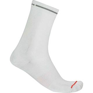 Castelli Premio evo 18 cykelstrømper hvid - Strømpe str. 40-42