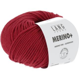 Lang Yarns Merino+ 060 Indhold: 100% Superwash Merinould Vægt/længde: 50 g = 90 meter Anbefalede pinde: 4,5-5,5 mm. Strikkefasthed: 10 x 10 cm = 17 m x 24 p Vask: Finvask 30ºC / Brug aldrig skyllemiddel / Tørres fladt .