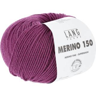 Lang Yarns Merino 150 166 Indhold: 100% Superwash merinould Vægt/længde: 50 g = ca 150 meter Anbefalede pinde: 3.00-3.50 mm Strikkefasthed: 10 x 10 cm = 27 m x 37 p Vask: Maskinvask 30 ℃ / Tåler ikke tørretumbling / Brug aldrig skyllemiddel.