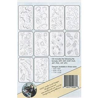 Amelie Scott designer kant quiltning på din broderimaskineudvidelsespakke 7 mønster