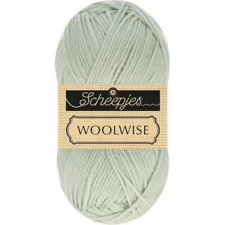 Scheepjes Woolwise 754 Salvieblad Indhold: 100% genanvendt Superwash merinould Vægt/længde: 100 g = ca. 200 meter Anbefalede pinde: 4 mm Strikkefasthed: 10 x 10 cm = 22 m x 30 p Vask: Maskinvask / Tåler ikke tørretumbling / Brug aldrig skyllemiddel.