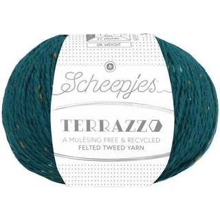 Scheepjes Terrazzo 751 Reale Indhold: 70% genanvendt uld og 30 % genanvendt viskose Vægt/længde: 50 gram = ca. 175 meter Anbefalede pinde: 4.00 mm Strikkefasthed: 10 cm x 10 cm = 27 m x 35 p Vaskes i hånden ved 30°C / Tåler ikke tørretumbler / Tørres fladt.