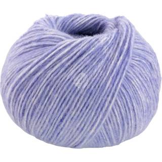 Lana Grossa Natural Alpaca Pelo 24 Violetblå meleret Indhold: 63% bomuld, 31% baby alpaca, 6% ren ny merinould Vægt/Længde: 50 g = ca. 125 meter Anbefalede pinde: 5-6 mm Strikkefasthed: 10 x 10 cm = 17 m x 24 p Vask:Håndvask / Tørres fladt.