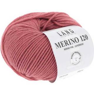 Lang Yarns Merino 120 129 Indhold: 100% Merinould Vægt/længde: 50 g = ca. 120 meter Anbefalede pinde: 3.50-4.50 mm Strikkefasthed: 10 x 10 cm = 22 m x 32 p Vask: Maskinvask 30 °C / Tåler ikke tørretumbling .