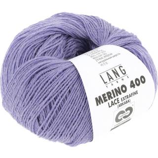 Lang Yarns Merino 400 Lace 346 Indhold: 100% Merinould Vægt/længde: 25g = ca. 200 meter Anbefalede pinde: 2.5-3.5 mm. Strikkefasthed: 10 x 10 cm = 32 m x 42 p Vask: Maskinvask 30 ℃ / Tåler ikke tørretumbling / Brug aldrig skyllemiddel.