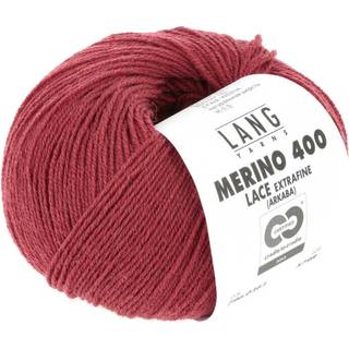 Lang Yarns Merino 400 Lace 361 Indhold: 100% Merinould Vægt/længde: 25g = ca. 200 meter Anbefalede pinde: 2.5-3.5 mm. Strikkefasthed: 10 x 10 cm = 32 m x 42 p Vask: Maskinvask 30 ℃ / Tåler ikke tørretumbling / Brug aldrig skyllemiddel.