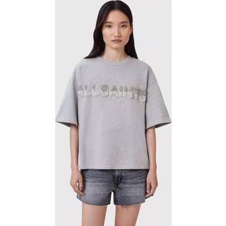 All Saints AllSaints Grey Amelie Pearl T-Shirt