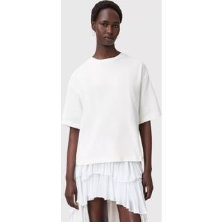 All Saints AllSaints White Amelie Crochet Cotton T-Shirt