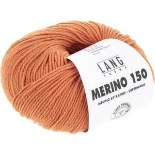 Lang Yarns Merino 150 459 Indhold: 100% Superwash merinould Vægt/længde: 50 g = ca 150 meter Anbefalede pinde: 3.00-3.50 mm Strikkefasthed: 10 x 10 cm = 27 m x 37 p Vask: Maskinvask 30 ℃ / Tåler ikke tørretumbling / Brug aldrig skyllemiddel.