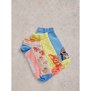 White Stuff Pet Pals Trainers Sokker 3 PakkeUK 3 - 5.5