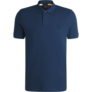 Slim fit poloshirt i bomuld med stræk og logomærke