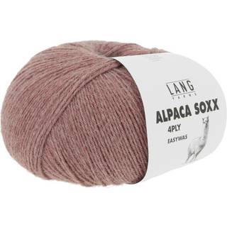 Lang Yarns Alpaca Soxx 4-ply 0109 Indhold: 70% Superfine alpaca, 30% Nylon Vægt/længde: 100 g = ca 390 m Anbefalede pinde: 2.50-3.50 mm Strikkefasthed: 10 x 10 cm = 30 m x 41 r Vask: Max 30 °C / Kan tørretumbles ved lav varme / Brug vaskemiddel til finvask uden skyllemiddel.