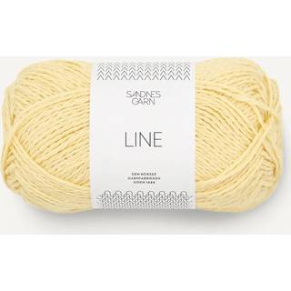 Line garn fra Sandnes Garn - Lys gul