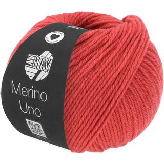 Lana Grossa Merino Uno 78 Koral Indhold: 100% ren, ny merinould Vægt/Længde: 50 g = ca. 125 meter Anbefalede pinde: 4.5-5 mm Strikkefasthed: 10 x 10 cm = 19 m x 25 p Vask:Finvask 30º/ Tørres fladt.