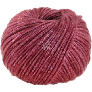 Lana Grossa Lucida 12 Lyngrød Indhold: 58% ren, ny merinould, 42% viskose Vægt/Længde: 50 g = ca. 100 meter Anbefalede pinde: 6 mm Strikkefasthed: 10 x 10 cm = 14 m x 23 p Vask:Finvask 30º/ Tørres fladt.