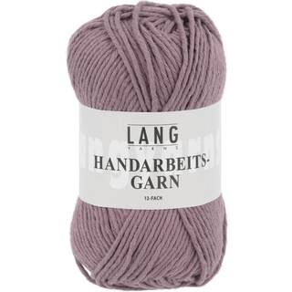 Lang Yarns Handarbeitsgarn 748 Materiale: 100% bomuld Vægt/længde: 50 g = ca 84 meter Anbefalede pinde: 3.50-4.50 mm Strikkefasthed: 10 x 10 cm = 21 m x 30 p Vask: Maskinvask 60 ºC / Tåler ikke tørretumbling.