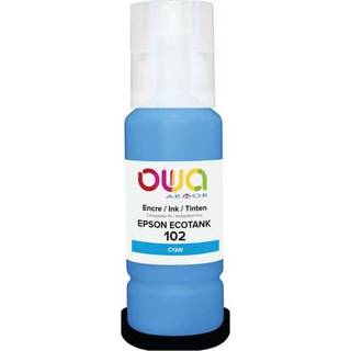 Cyan blæk - Epson Nr.102 - Uoriginal - 70 ml.