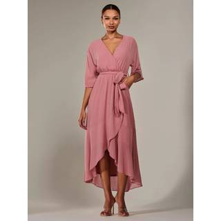 Jolie Moi Jolie Moi Wrap Slips Front Midi Kjole - EU 46 (UK 18)