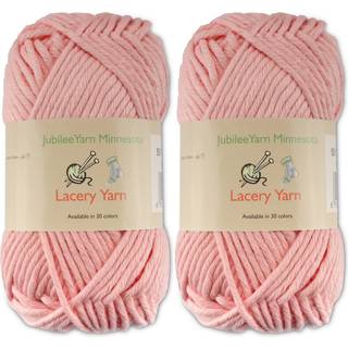 Jubileeyarn Lacery Yarn - Bulk -bomuld - 100 g/Skein - 501 Peach - 2 Skeins
