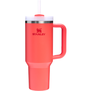 Stanley Quencher H2.O FlowState™ Tumbler krus i rustfrit stål med sugerør Hot Coral 1180 ml - 1180 ml