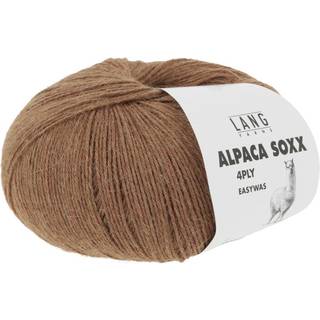 Lang Yarns Alpaca Soxx 4-ply 0168 Indhold: 70% Superfine alpaca, 30% Nylon Vægt/længde: 100 g = ca 390 m Anbefalede pinde: 2.50-3.50 mm Strikkefasthed: 10 x 10 cm = 30 m x 41 r Vask: Max 30 °C / Kan tørretumbles ved lav varme / Brug vaskemiddel til finvask uden skyllemiddel.