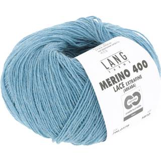 Lang Yarns Merino 400 Lace 378 Indhold: 100% Merinould Vægt/længde: 25g = ca. 200 meter Anbefalede pinde: 2.5-3.5 mm. Strikkefasthed: 10 x 10 cm = 32 m x 42 p Vask: Maskinvask 30 ℃ / Tåler ikke tørretumbling / Brug aldrig skyllemiddel.