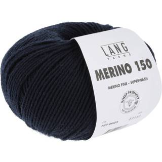 Lang Yarns Merino 150 025 Indhold: 100% Superwash merinould Vægt/længde: 50 g = ca. 150 meter Anbefalede pinde: 3-3.5 mm Strikkefasthed: 10 x 10 cm = 27 m x 37 p Vask: Maskinvask 30 ℃ / Tåler ikke tørretumbling / Brug aldrig skyllemiddel.