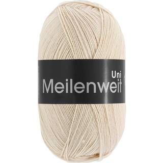 Strømpegarn / Sokkegarn Lana Grossa Meilenweit 100 g UNI - Uld og Polyamid Gråbeige 1391