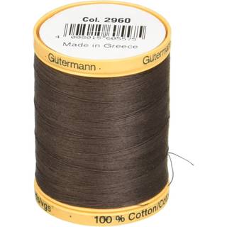 Gutermann Natural Cotton Thread Solids 876yd Bark Brown
