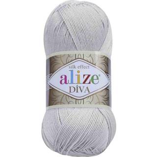 Alize Diva Silk Yarn Microfiber Acryl Sport Weight Garn Letv?gt & bl?dt garn til h?kling og strikning af t?rkl?der T?j og h?ndv?rk 1 Skein 100G 3