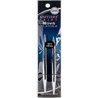 Knitter's Pride-Nova Platina udskiftelige nåle Størrelse 11/8mm
