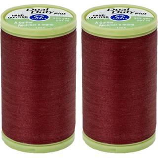 [2-pack] Coats & Clark Dual Duty Plus Hand Quilting Thread 325yds Rum Raisin S960-7890
