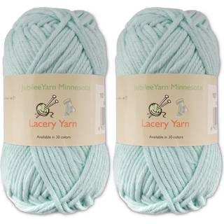 Jubileeyarn Lacery Yarn - Voluminy Weight Cotton - 100G/Skein - 107 Artic Blue - 2 Skeins