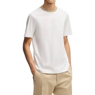BOSS Black Herren T-Shirt weiß Slim Fit