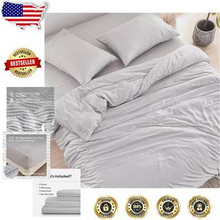 Doz ark sætter 100% viskose afledt af bambus organisk dyrket smøragtig blød kølingark med høj GSM dybe lommer - 4 pc - 2 pudebetræk 1 monteret 1