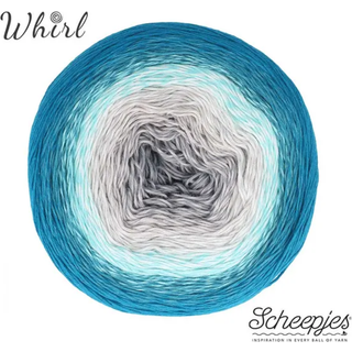 Scheepjes Cotton Whirl 706 Blueberry Frost Indhold:100% økologisk bomuld Vægt/længde:226 gram = 1000 meter Anbefalede pinde:2.50 - 3.50 mm Strikkefasthed:10 x 10 cm = 25 m x 44 p Vask:Maskinvask op til 30°C.