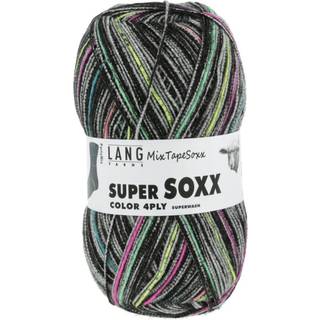 Lang Yarns Super Soxx Color 4-ply 456 Indhold: 75% ny uld, 25% polyamid Vægt/længde: 100 g = ca. 420 meter Anbefalede pinde: 2.5-3.5 mm. Strikkefasthed: 10 x 10 cm = 30 m x 41 p Vask: Maskinvask 40 ℃ / Kan tørretumbles / Brug aldrig skyllemiddel.