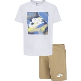 Nike Nike Cream Little Kids Club Express T-Shirt and Shorts Set
