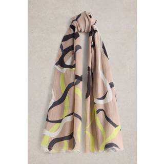 White Stuff White Stuff Natural Ribbon Swirl Scarf