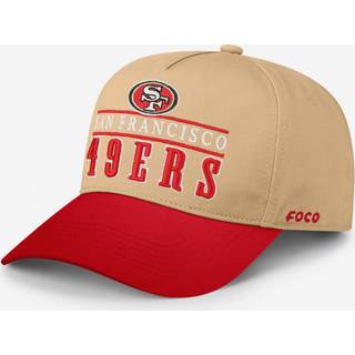 Foco herre San Francisco 49ers Cap NFL Team Logo Signature Bars Marquee Rf Hat Khaki