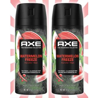 AX DEODORANT BODY SPRAY WATERMELON FREEZE FINE DUGRANCE ALUMINIUM Free 4 OZ