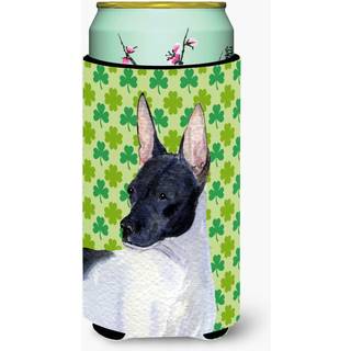 Rat Terrier St. Patrick's Day Shamrock Portr?t H?j dreng Drik Isolator Drik Isolator Hugger