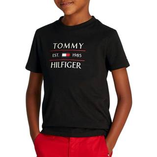 Tommy Hilfiger Logo T-Shirt Junior, Black - 14Y