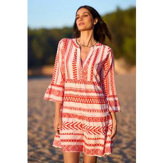 Yumi Yumi Tencel Geo Stribet Tryk Beach Tunika
